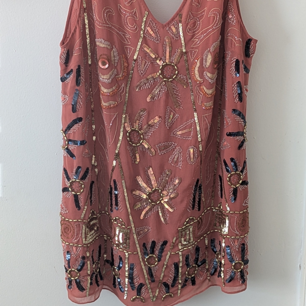 Free People Embroidered Sleeveless Dress with Floral Design